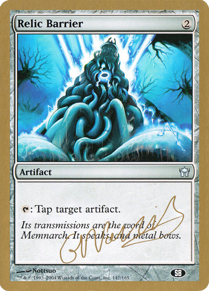 Relic Barrier (Gabriel Nassif) (SB) [World Championship Decks 2004] | Odin's Place