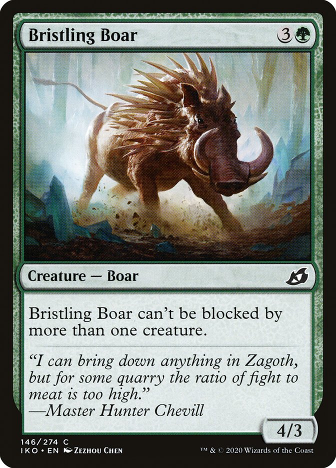 Bristling Boar [Ikoria: Lair of Behemoths] | Odin's Place