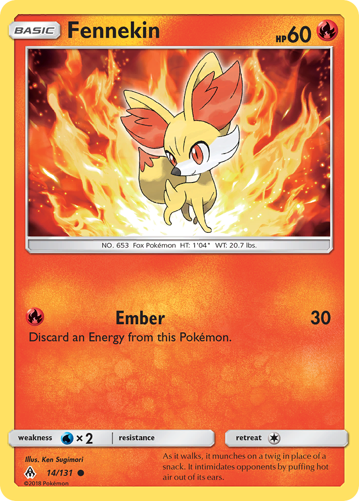 Fennekin (14/131) [Sun & Moon: Forbidden Light] | Odin's Place