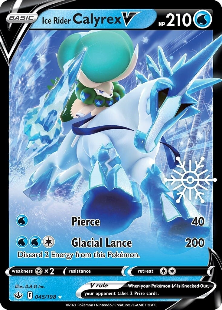 Ice Rider Calyrex V (045/198) (Holiday Calendar) [Sword & Shield: Chilling Reign] | Odin's Place