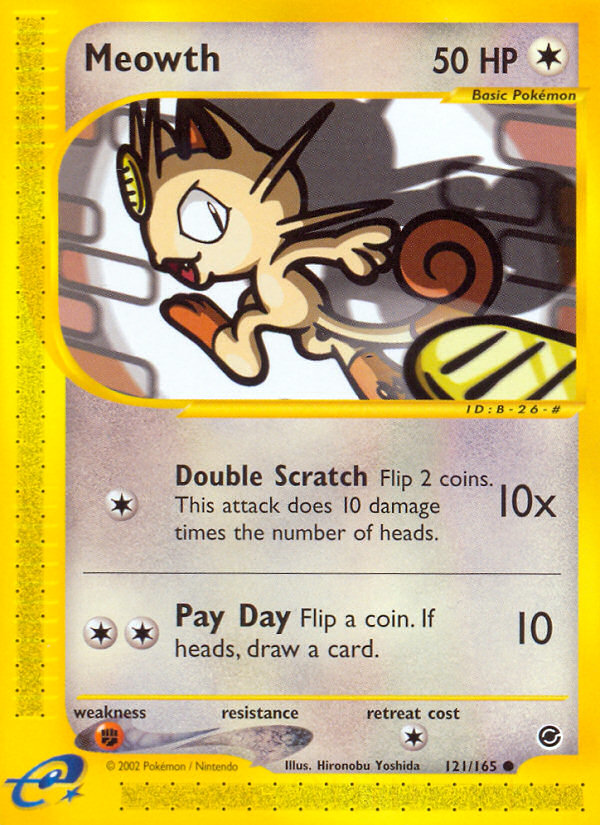 Meowth (121/165) [Expedition: Base Set] | Odin's Place