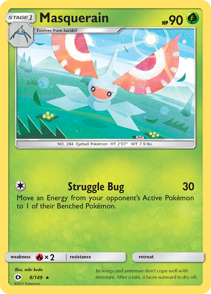 Masquerain (8/149) [Sun & Moon: Base Set] | Odin's Place