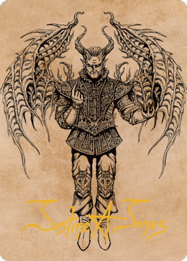 Raphael, Fiendish Savior Art Card (75) (Gold-Stamped Signature) [Commander Legends: Battle for Baldur's Gate Art Series] | Odin's Place