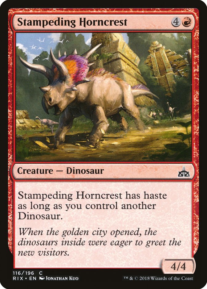 Stampeding Horncrest (116) [Rivals of Ixalan] | Odin's Place