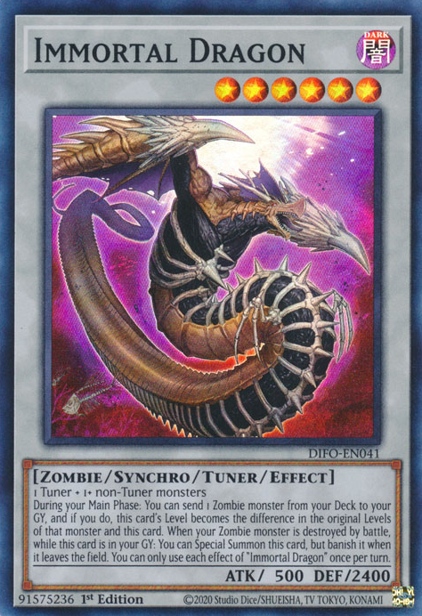 Immortal Dragon [DIFO-EN041] Super Rare | Odin's Place
