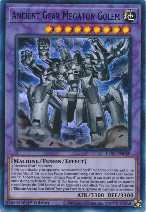 Ancient Gear Megaton Golem (Blue) [LDS1-EN088] Ultra Rare | Odin's Place