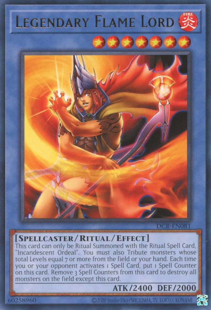 Legendary Flame Lord [DCR-EN081] Rare | Odin's Place