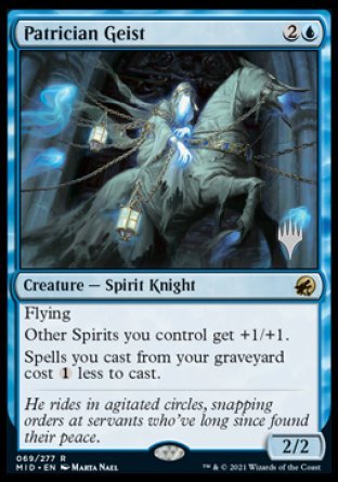 Patrician Geist (Promo Pack) [Innistrad: Midnight Hunt Promos] | Odin's Place