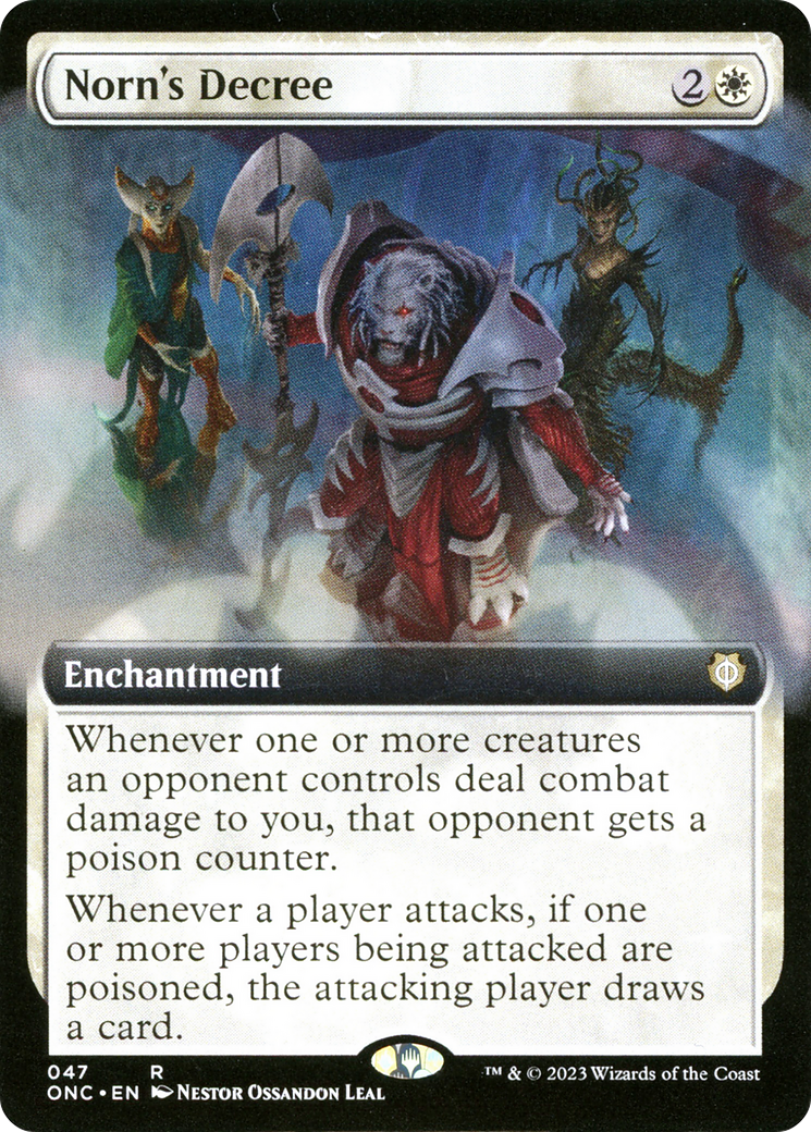 Norn's Decree (Extended Art) [Phyrexia: All Will Be One Commander] | Odin's Place