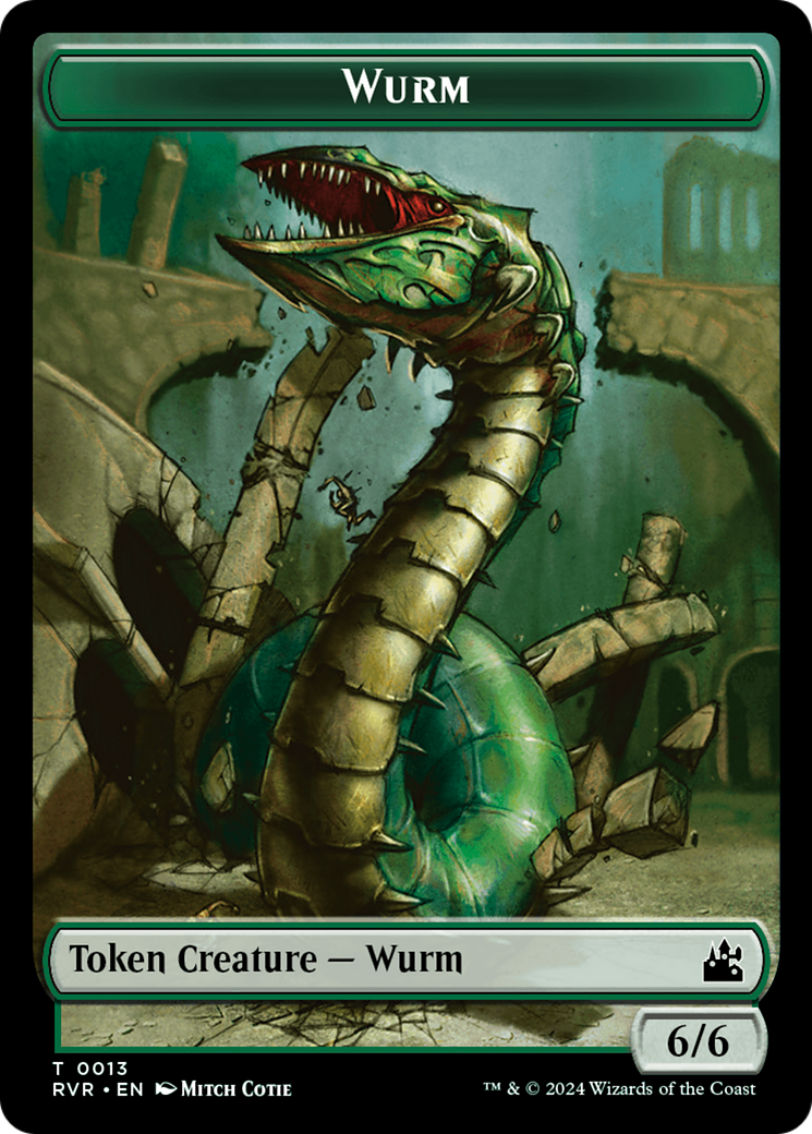 Goblin (0008) // Wurm Double-Sided Token [Ravnica Remastered Tokens] | Odin's Place