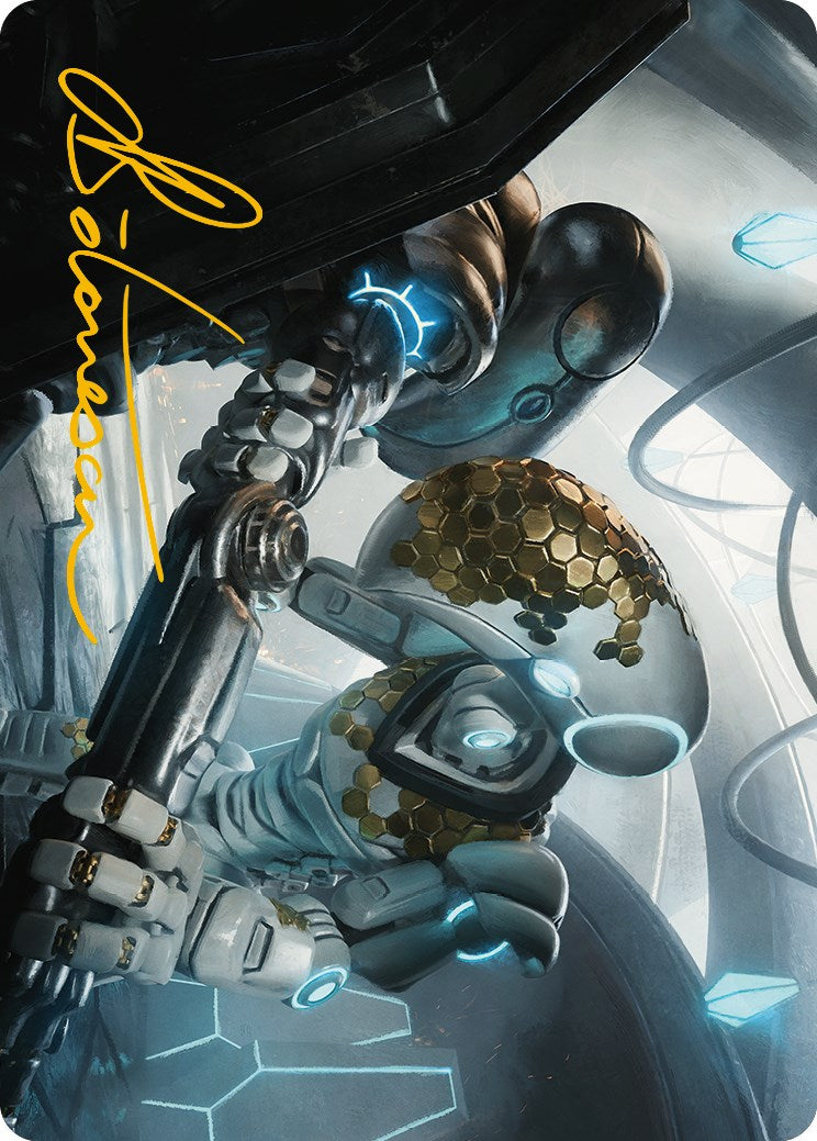 Myr Kinsmith Art Card (Gold-Stamped Signature) [Phyrexia: All Will Be One Art Series] | Odin's Place