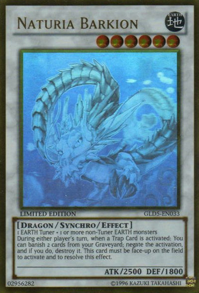 Naturia Barkion [GLD5-EN033] Ghost/Gold Rare | Odin's Place