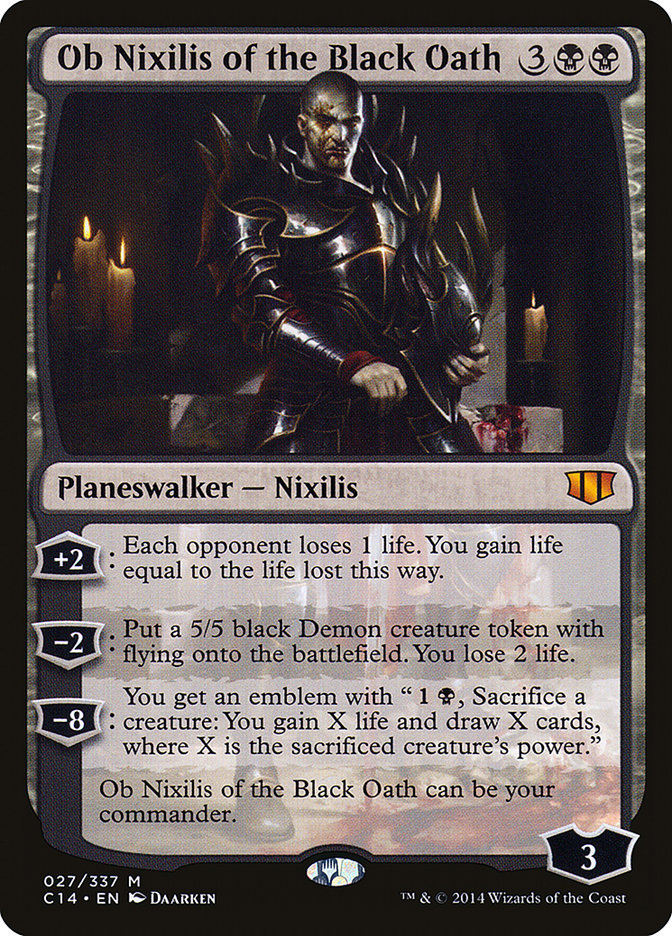 Ob Nixilis of the Black Oath (27) [Commander 2014] | Odin's Place