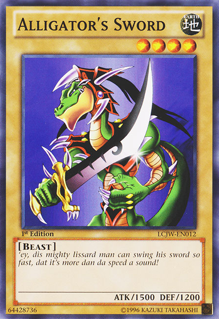 Alligator's Sword [LCJW-EN012] Common | Odin's Place