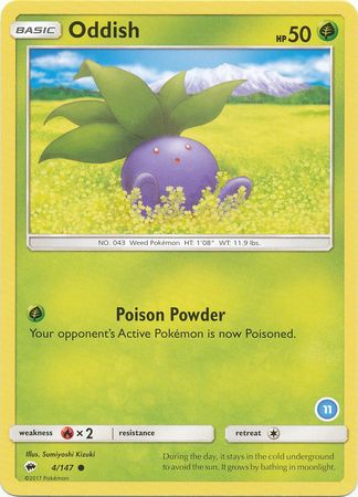 Oddish (4/147) (Deck Exclusive #11) [Sun & Moon: Trainer Kit - Alolan Ninetales] | Odin's Place