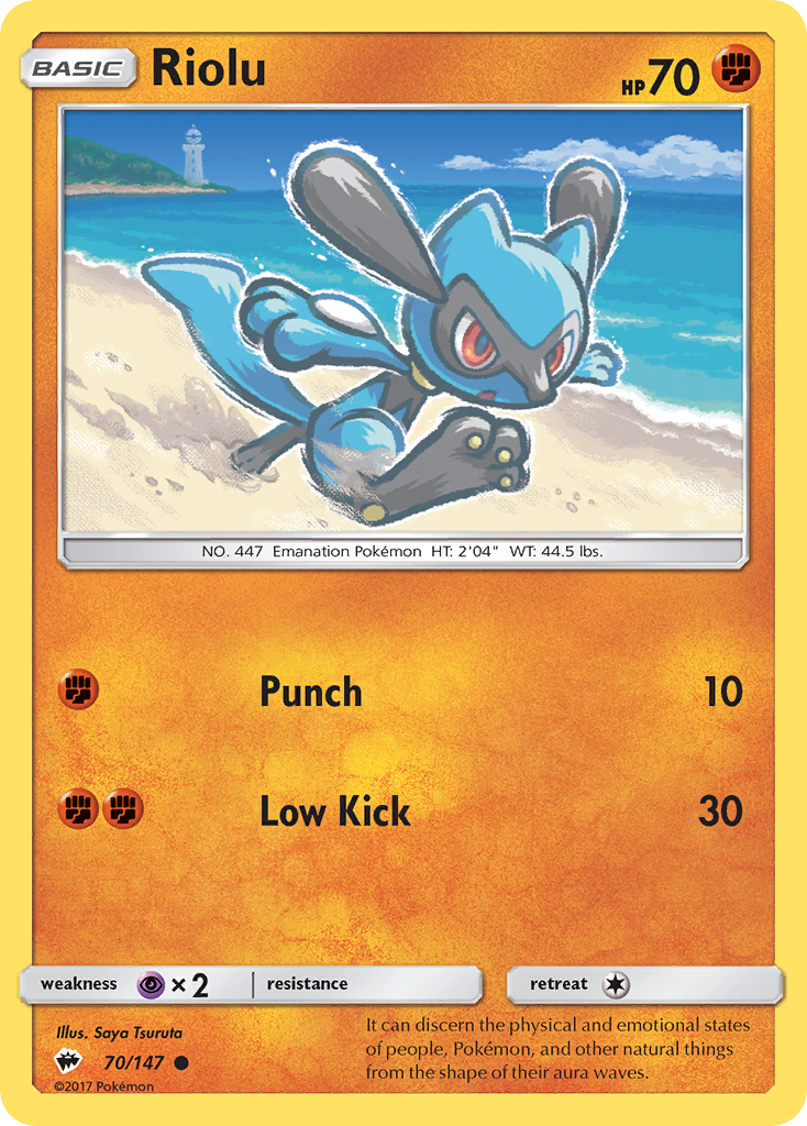Riolu (70/147) [Sun & Moon: Burning Shadows] | Odin's Place