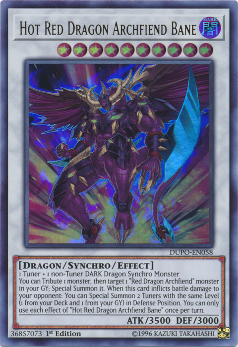 Hot Red Dragon Archfiend Bane [DUPO-EN058] Ultra Rare | Odin's Place