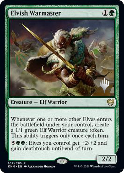 Elvish Warmaster (Promo Pack) [Kaldheim Promos] | Odin's Place