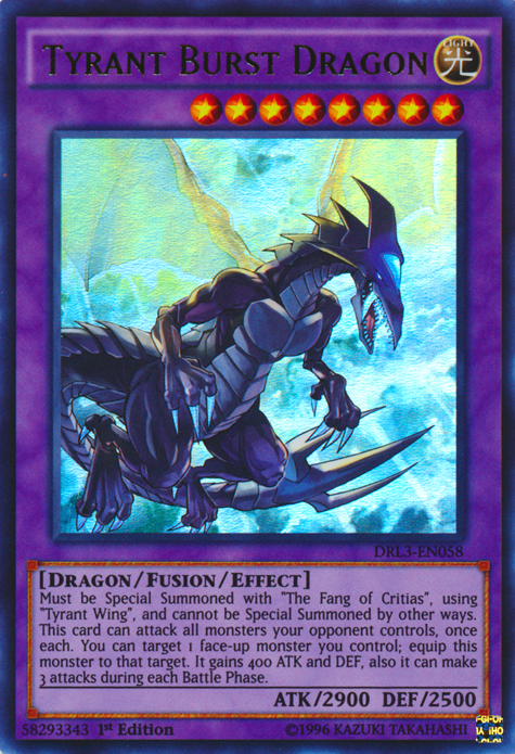 Tyrant Burst Dragon [DRL3-EN058] Ultra Rare | Odin's Place