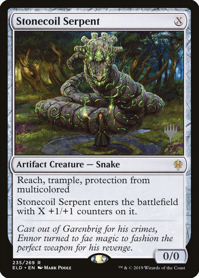 Stonecoil Serpent (Promo Pack) [Throne of Eldraine Promos] | Odin's Place