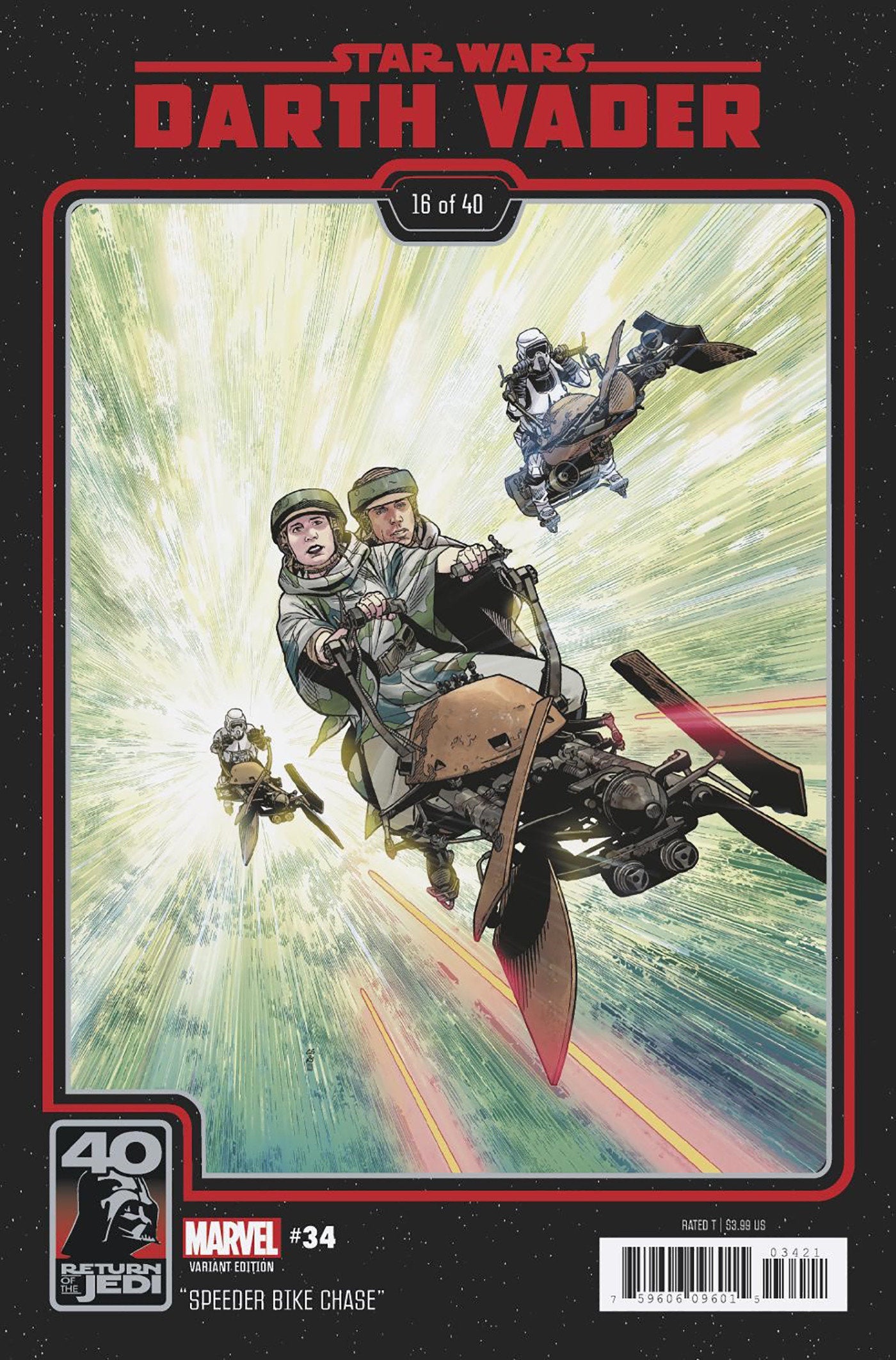 Star Wars: Darth Vader 34 Chris Sprouse Return Of The Jedi 40th Anniversary Vari Ant | Odin's Place