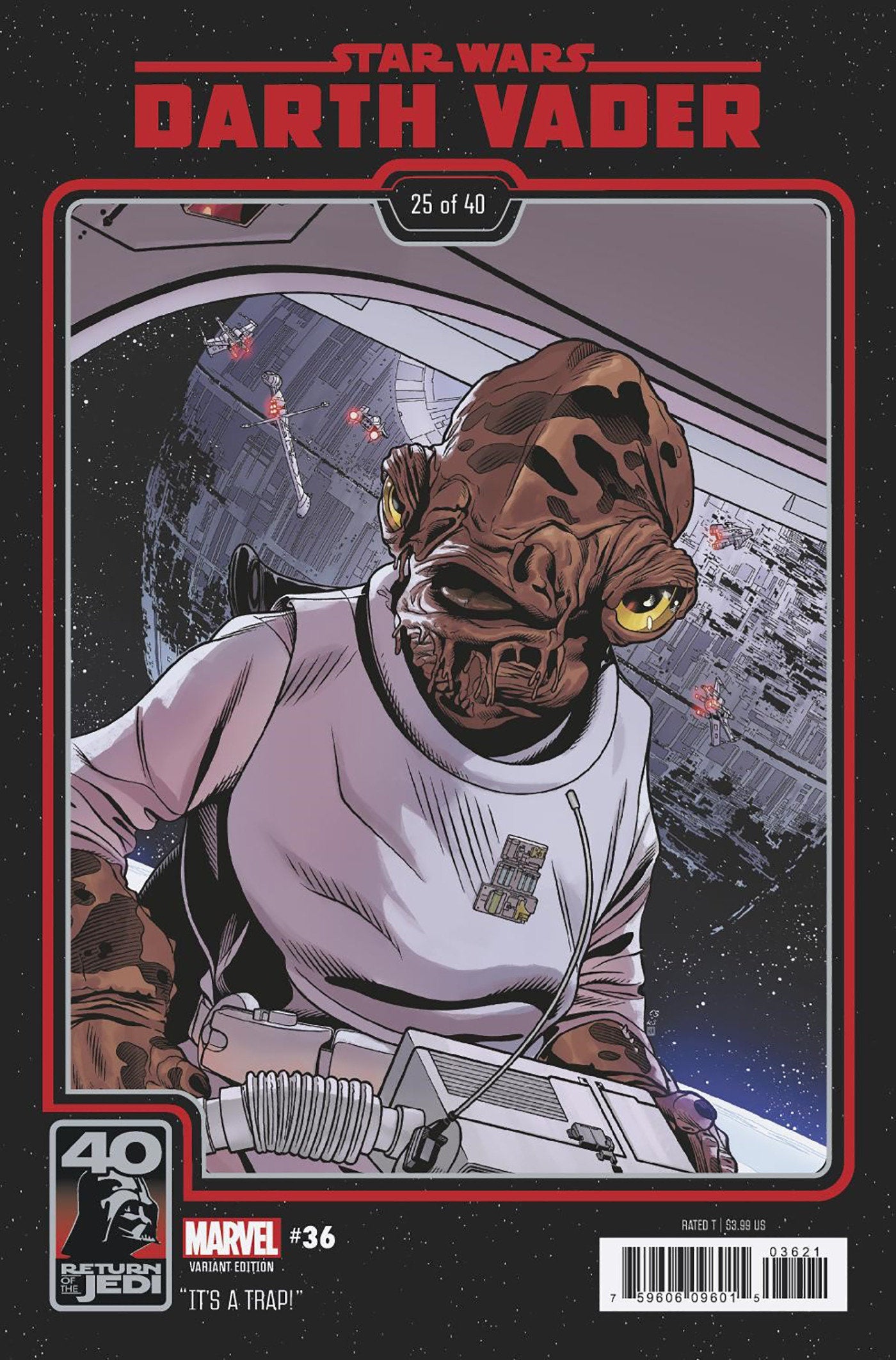 Star Wars: Darth Vader 36 Chris Sprouse Return Of The Jedi 40th Anniversary Variant | Odin's Place