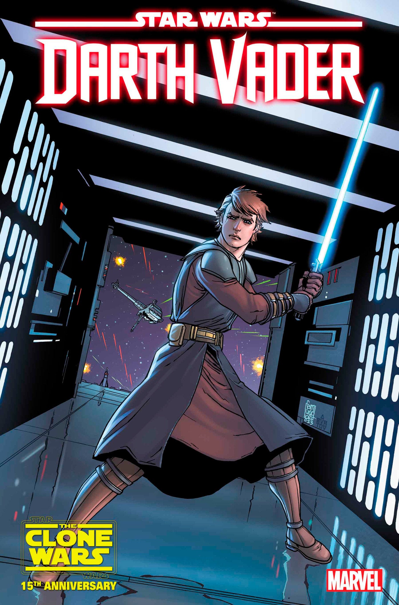 Star Wars: Darth Vader 37 Giuseppe Camuncoli Anakin Skywalker Star Wars: Clone Wars 15th Anniversary Variant [Dd] | Odin's Place