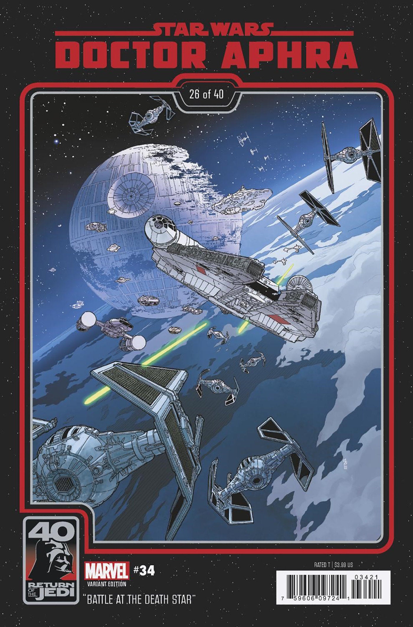 Star Wars: Doctor Aphra 34 Chris Sprouse Return Of The Jedi 40th Anniversary Variant | Odin's Place