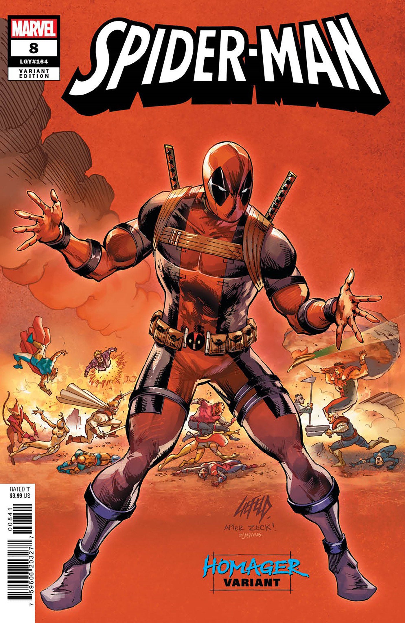 Spider-Man 8 Rob Liefeld Homager Variant | Odin's Place