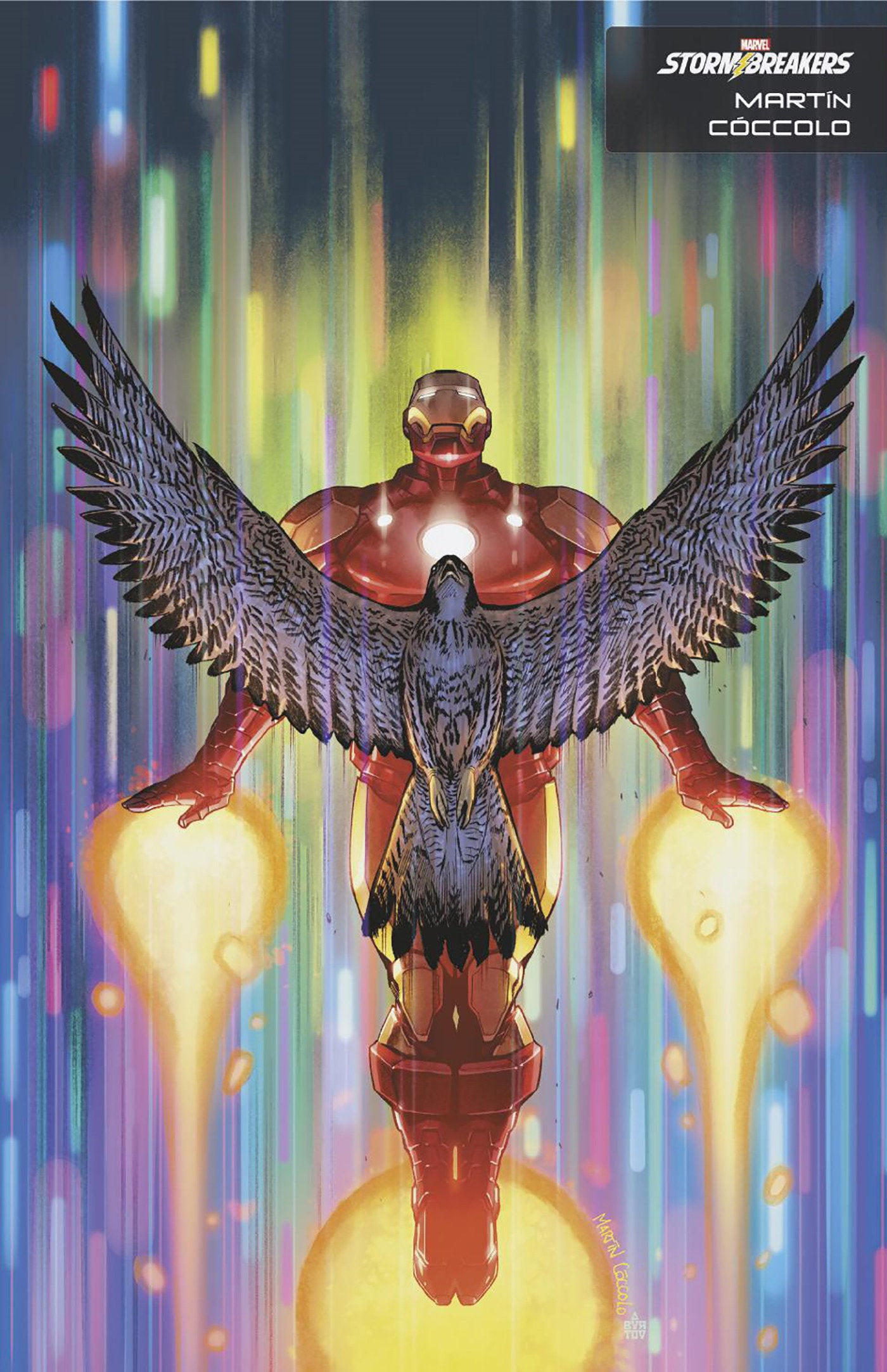 Invincible Iron Man 9 Martin Coccolo Stormbreakers Variant [Fall] | Odin's Place