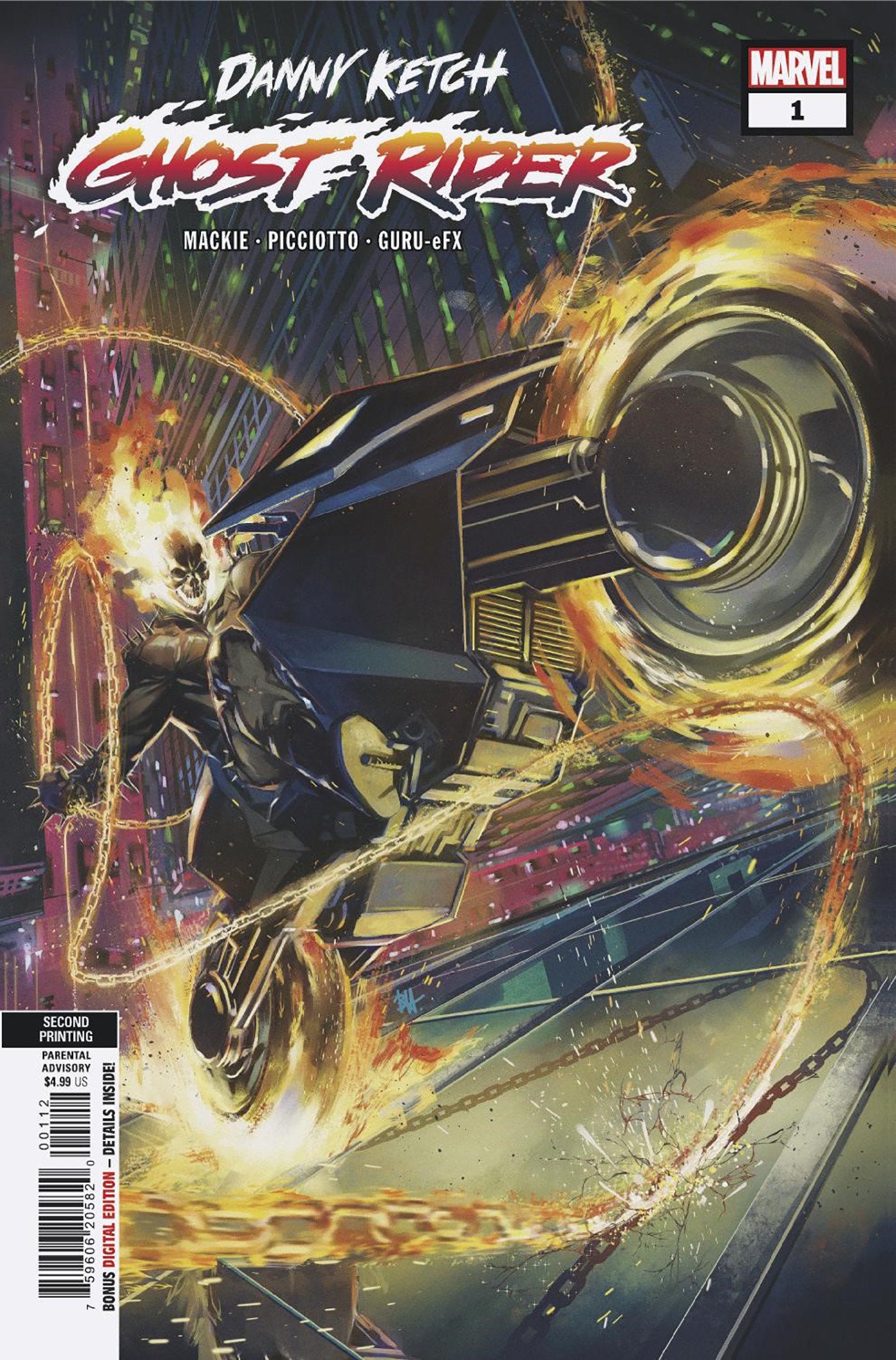 Danny Ketch: Ghost Rider 1 Ben Harvey 2nd Print Variant | Odin's Place
