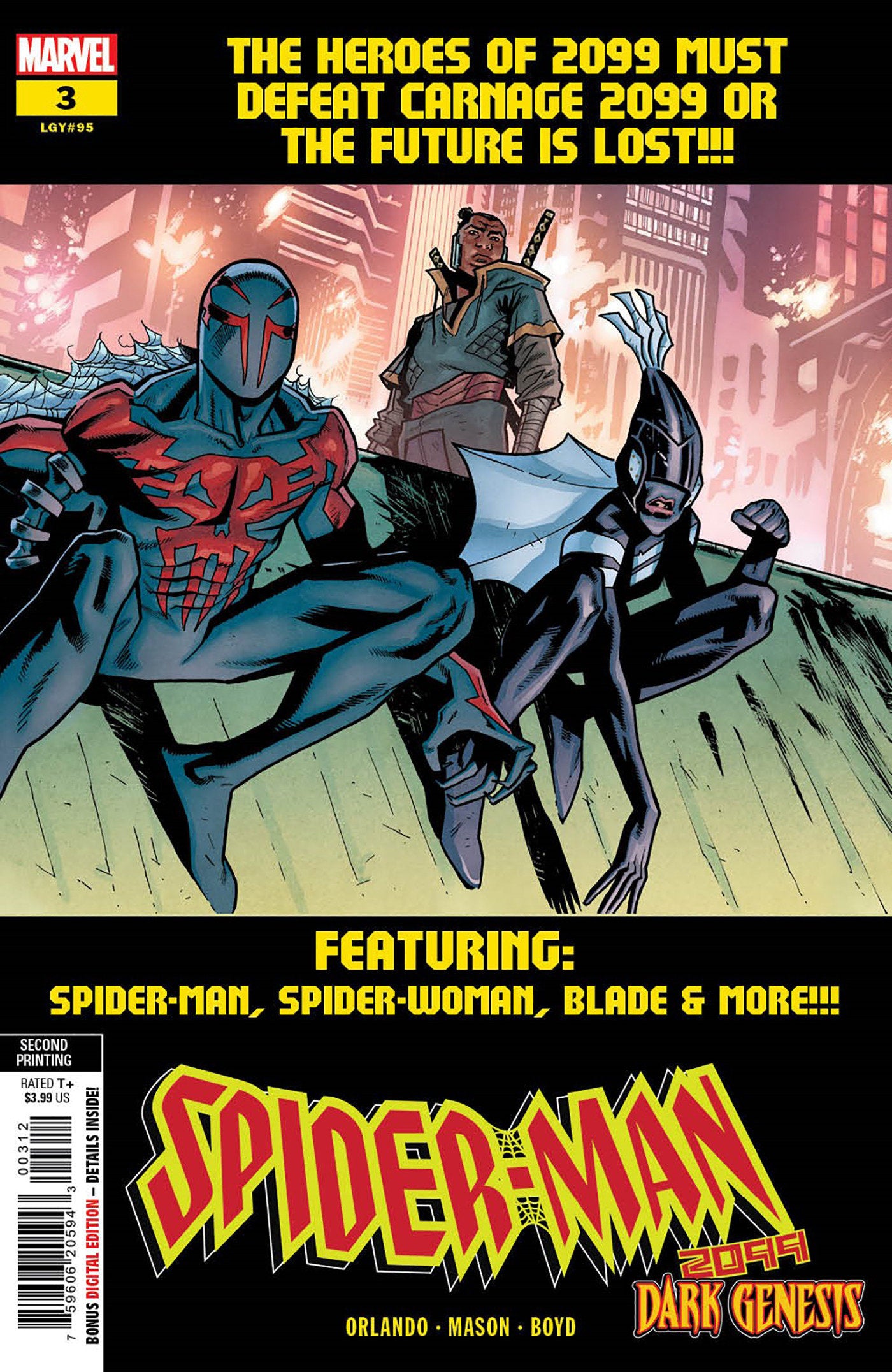 Spider-Man 2099: Dark Genesis 3 Justin Mason 2nd Print Variant | Odin's Place