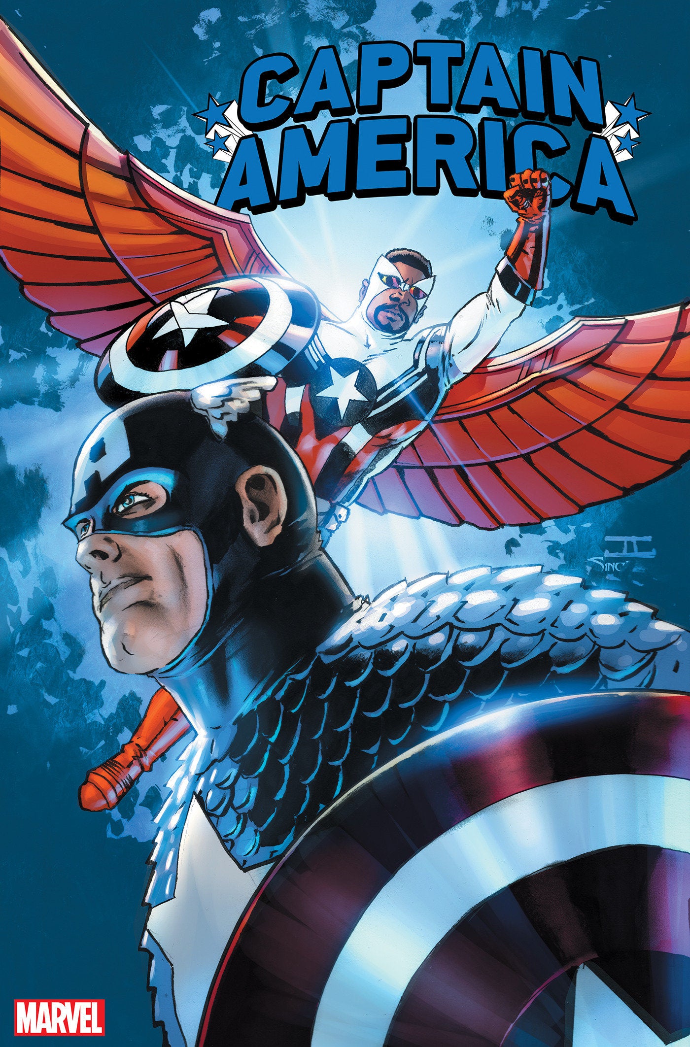 Captain America 750 John Cassaday Blue Variant | Odin's Place