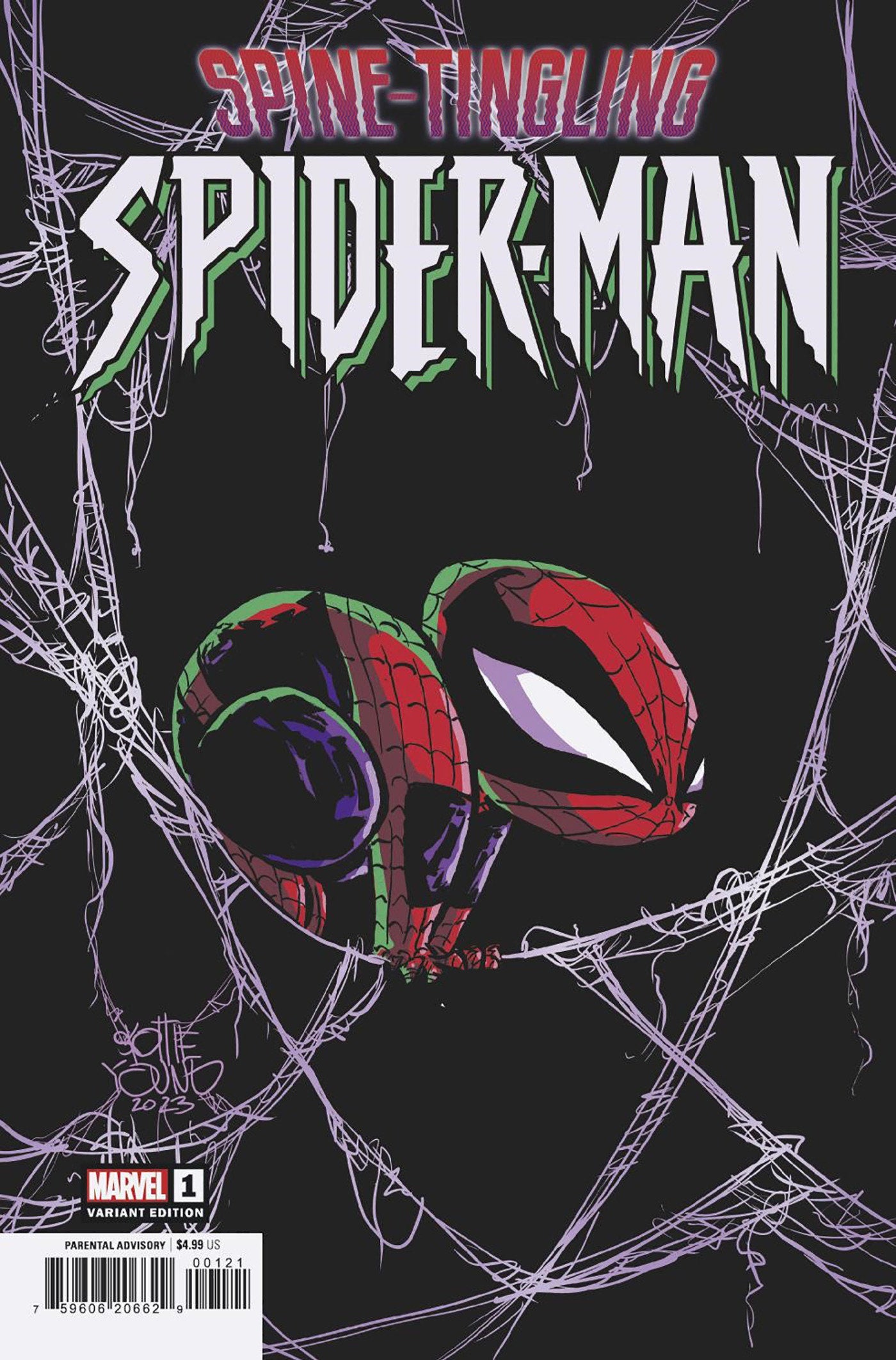 Spine-Tingling Spider-Man 1 Skottie Young Variant | Odin's Place