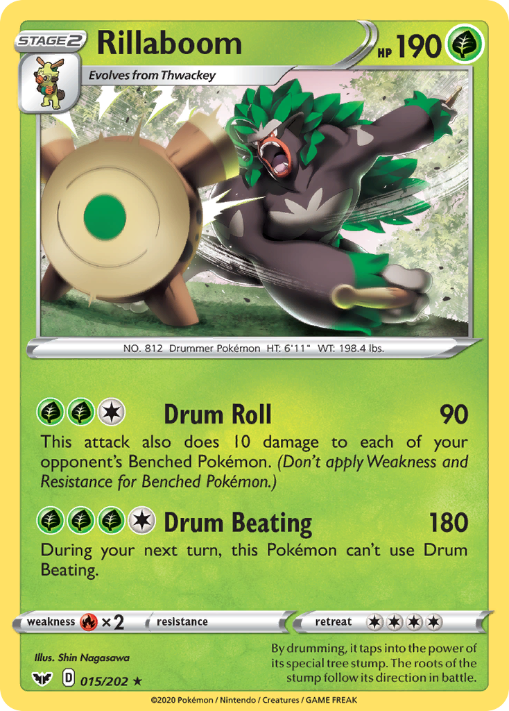 Rillaboom (015/202) [Sword & Shield: Base Set] | Odin's Place