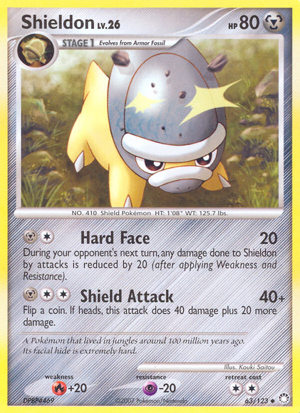 Shieldon (63/123) [Diamond & Pearl: Mysterious Treasures] | Odin's Place