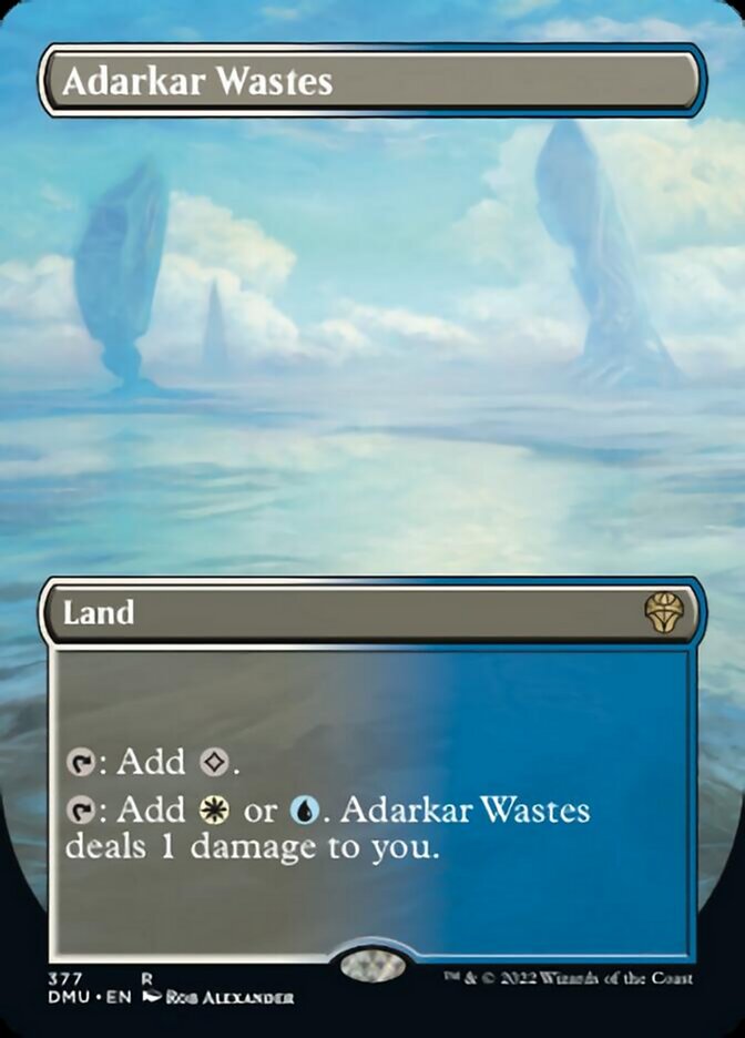 Adarkar Wastes (Borderless Alternate Art) [Dominaria United] | Odin's Place