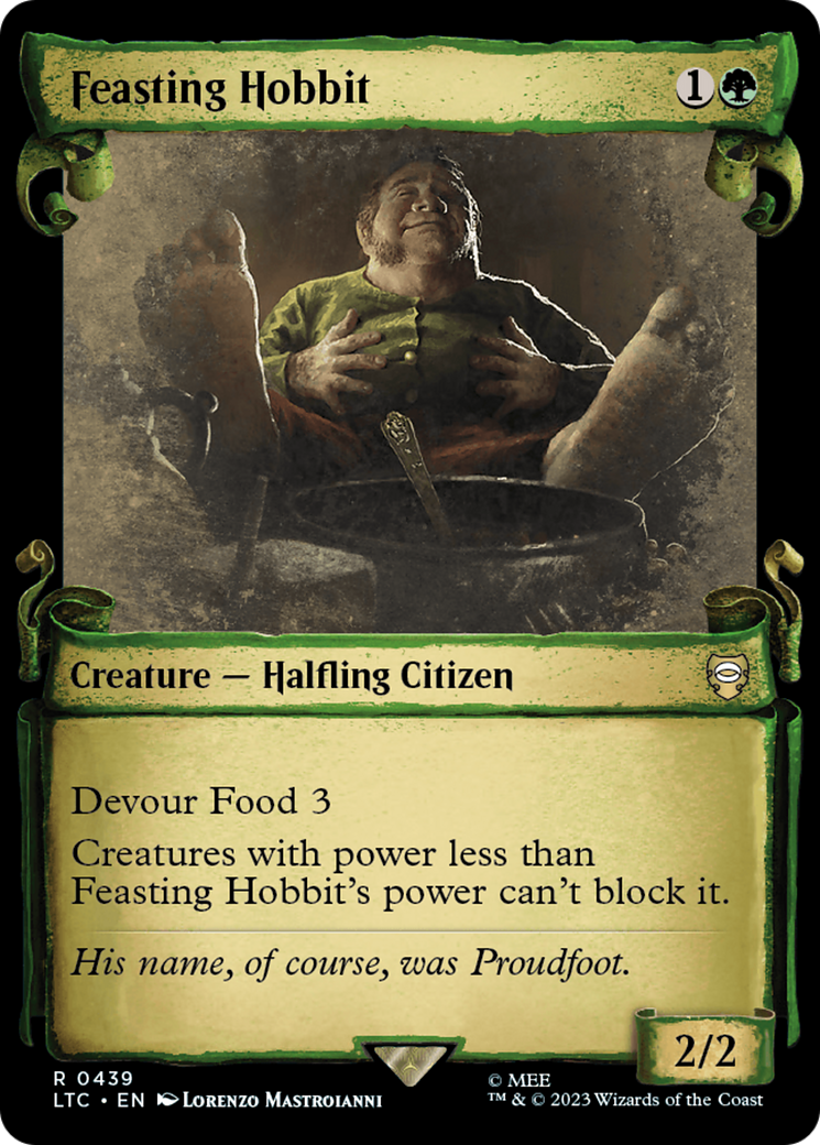 Feasting Hobbit [The Lord of the Rings: Tales of Middle-Earth Commander Showcase Scrolls] | Odin's Place