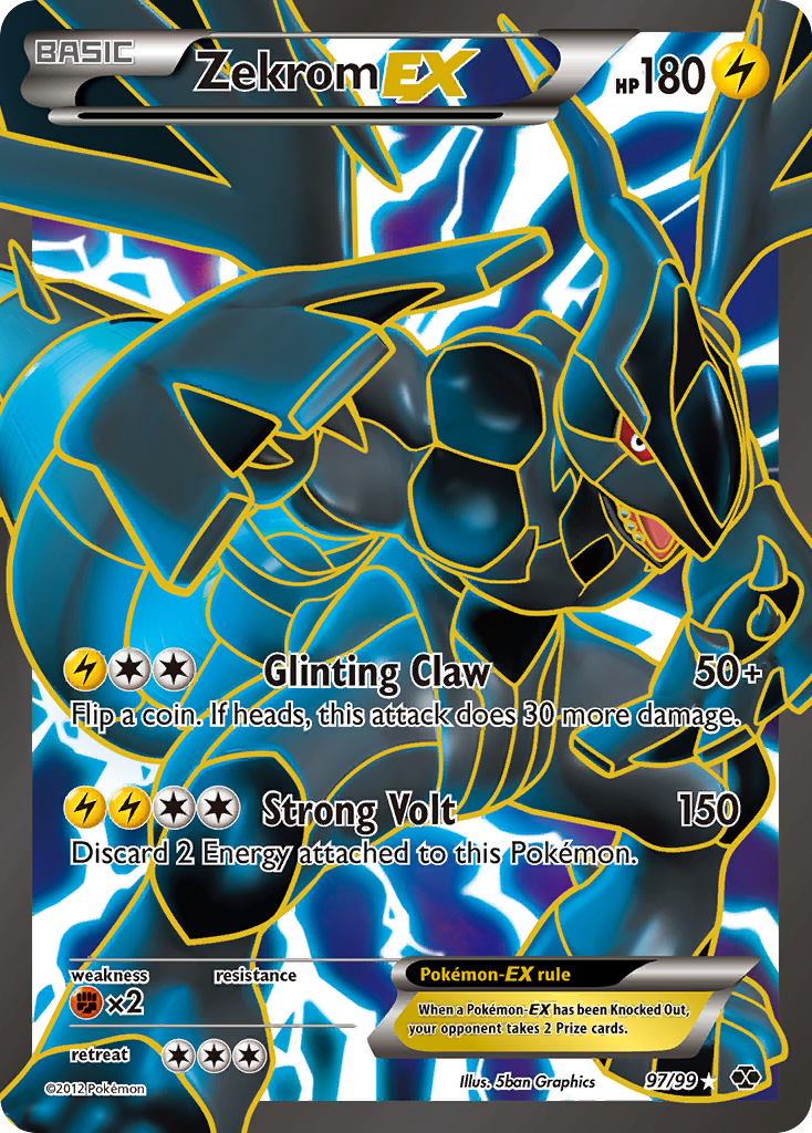 Zekrom EX (97/99) [Black & White: Next Destinies] | Odin's Place