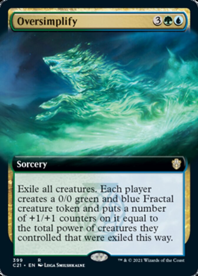 Oversimplify (Extended Art) [Commander 2021] | Odin's Place