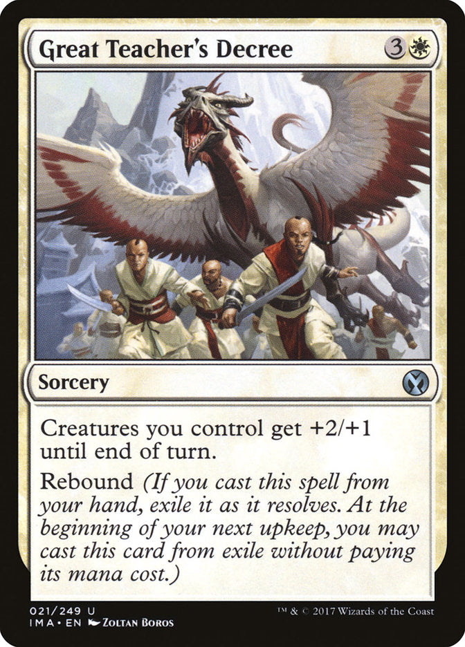 Great Teacher's Decree (21) [Iconic Masters] | Odin's Place