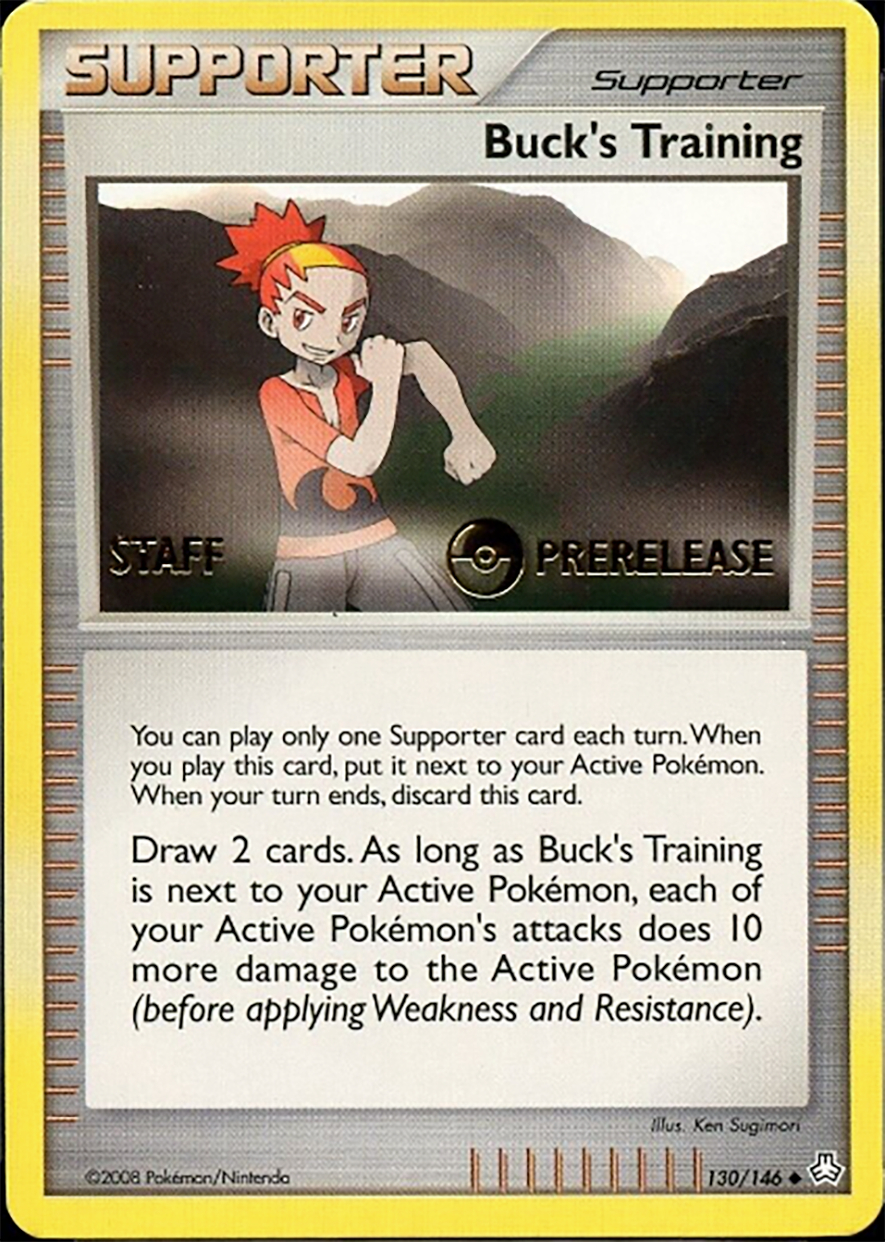 Buck's Training (130/146) (Staff Prerelease Promo) [Diamond & Pearl: Legends Awakened] | Odin's Place