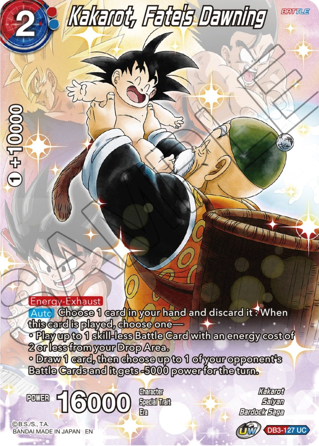 Kakarot, Fate's Dawning (DB3-127) [Theme Selection: History of Son Goku] | Odin's Place
