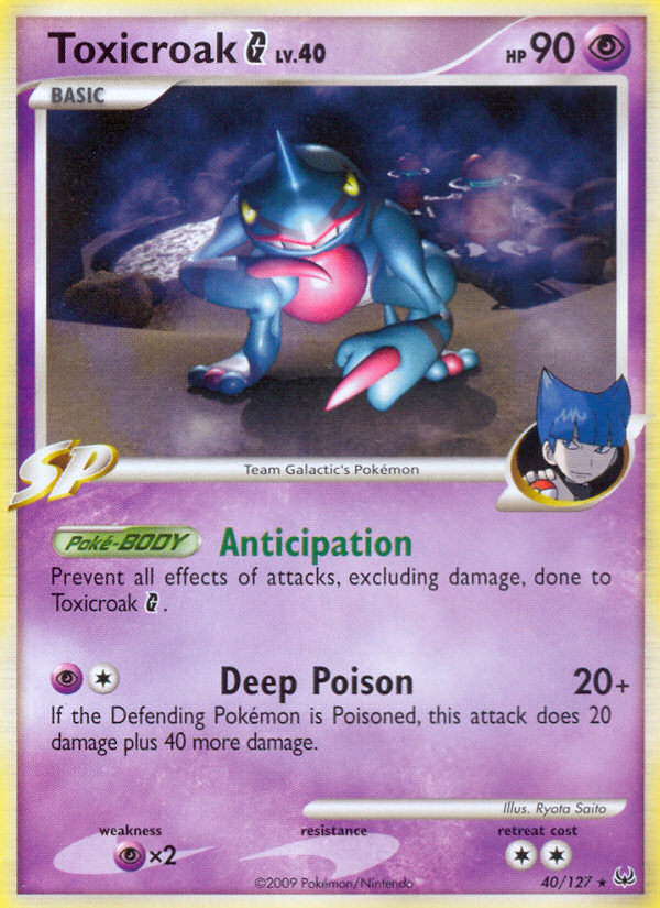 Toxicroak G (40/127) [Platinum: Base Set] | Odin's Place