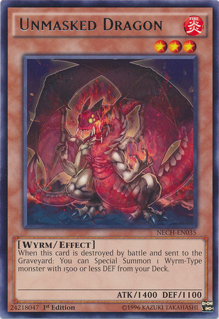 Unmasked Dragon [NECH-EN035] Rare | Odin's Place