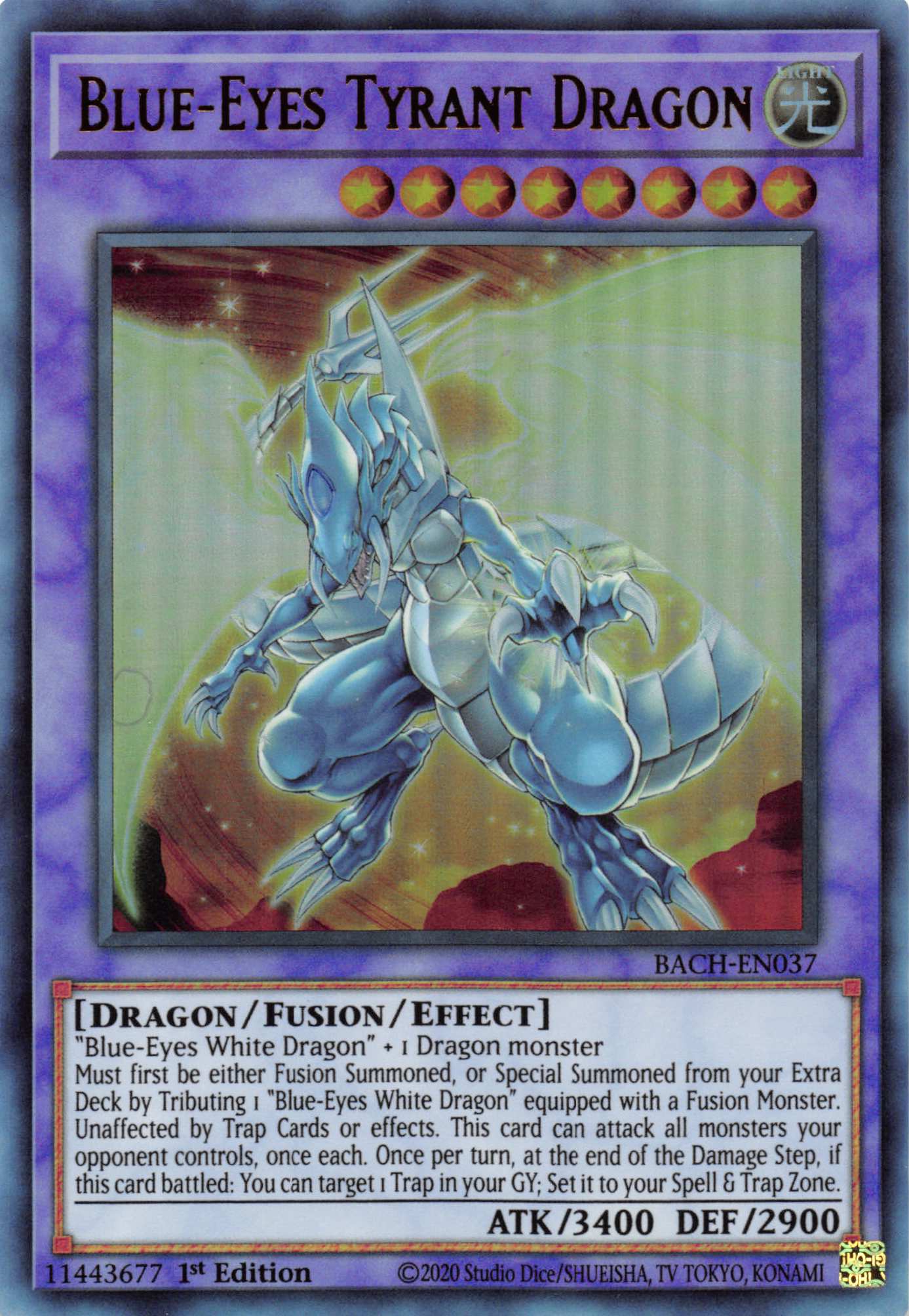 Blue-Eyes Tyrant Dragon [BACH-EN037] Ultra Rare | Odin's Place