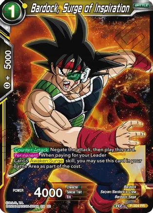 Bardock, Surge of Inspiration (P-204) [Mythic Booster] | Odin's Place