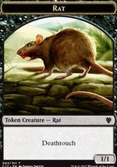 Rat // Cat Double-Sided Token [Commander 2017 Tokens] | Odin's Place