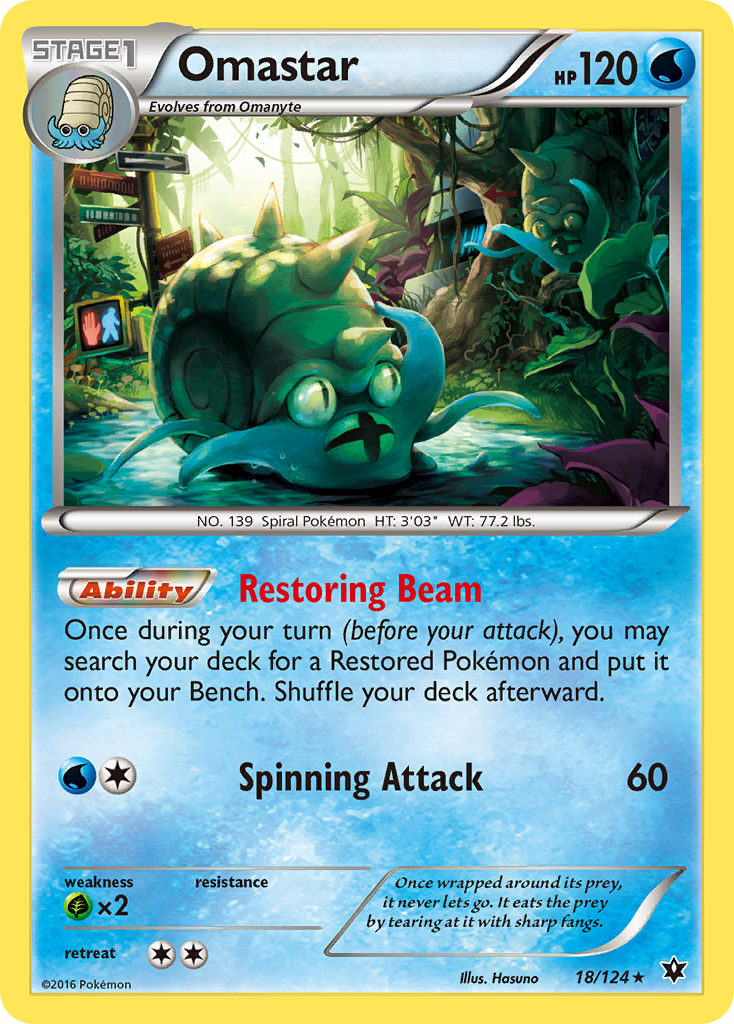 Omastar (18/124) [XY: Fates Collide] | Odin's Place