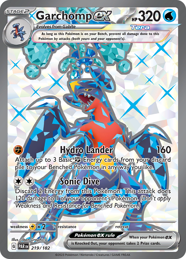 Garchomp ex (219/182) [Scarlet & Violet: Paradox Rift] | Odin's Place
